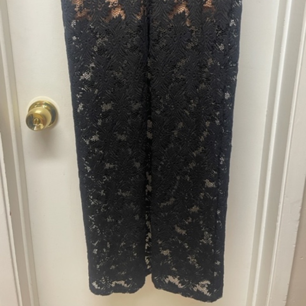 NIGHTCAP Black Lace Keyhole Open Bottom Maxi Dress EUC - Picture 8 of 12